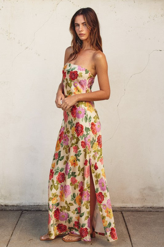 Gift Of Love Strapless Maxi Dress