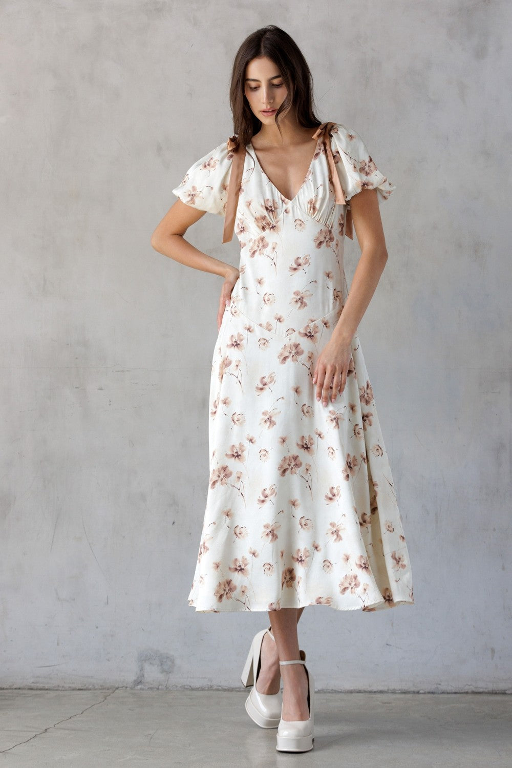 Bow In Bloom Midi Dress