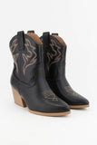 Millie Embroidered Boots (Black)
