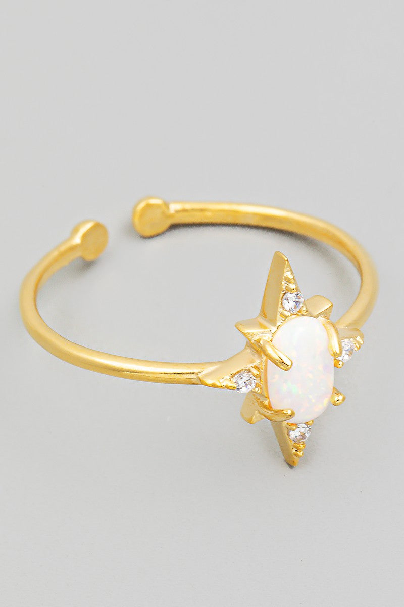 Opal Star Ring (Gold)