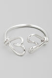 Double Heart Ring (Silver)