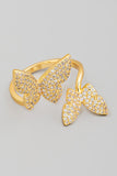 Pave Butterfly Ring (Gold)