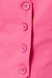 Pink Linen Vest
