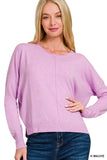 Butter Soft Round Neck Sweater (mauve)
