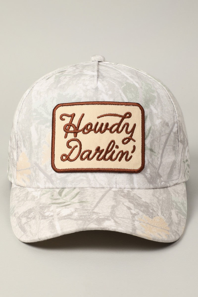 Howdy Darlin' Hat (Beige Camo)