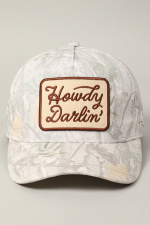 Howdy Darlin' Hat (Beige Camo)