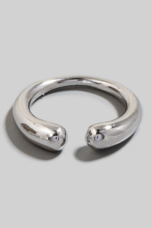 Simple Open Band Ring (Silver)