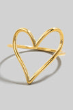 Heart Wire Ring (Gold)