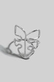 Wire Monstera Ring (Silver)