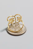 Wire Monstera Ring (Gold)
