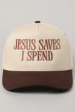 Jesus Saves Hat (Brown)
