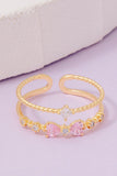 Double Rhinestone Bow Ring