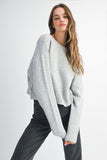 Frankie Bow Sweater (H Grey)