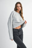 Frankie Bow Sweater (H Grey)