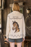 Horse Shawl Cardigan