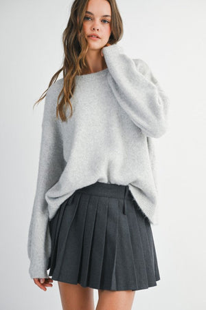 Backstory Bow Sweater (Grey)