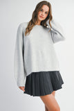 Backstory Bow Sweater (Grey)