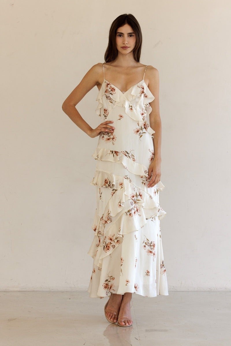 Blush Meadow Ruffle Dress