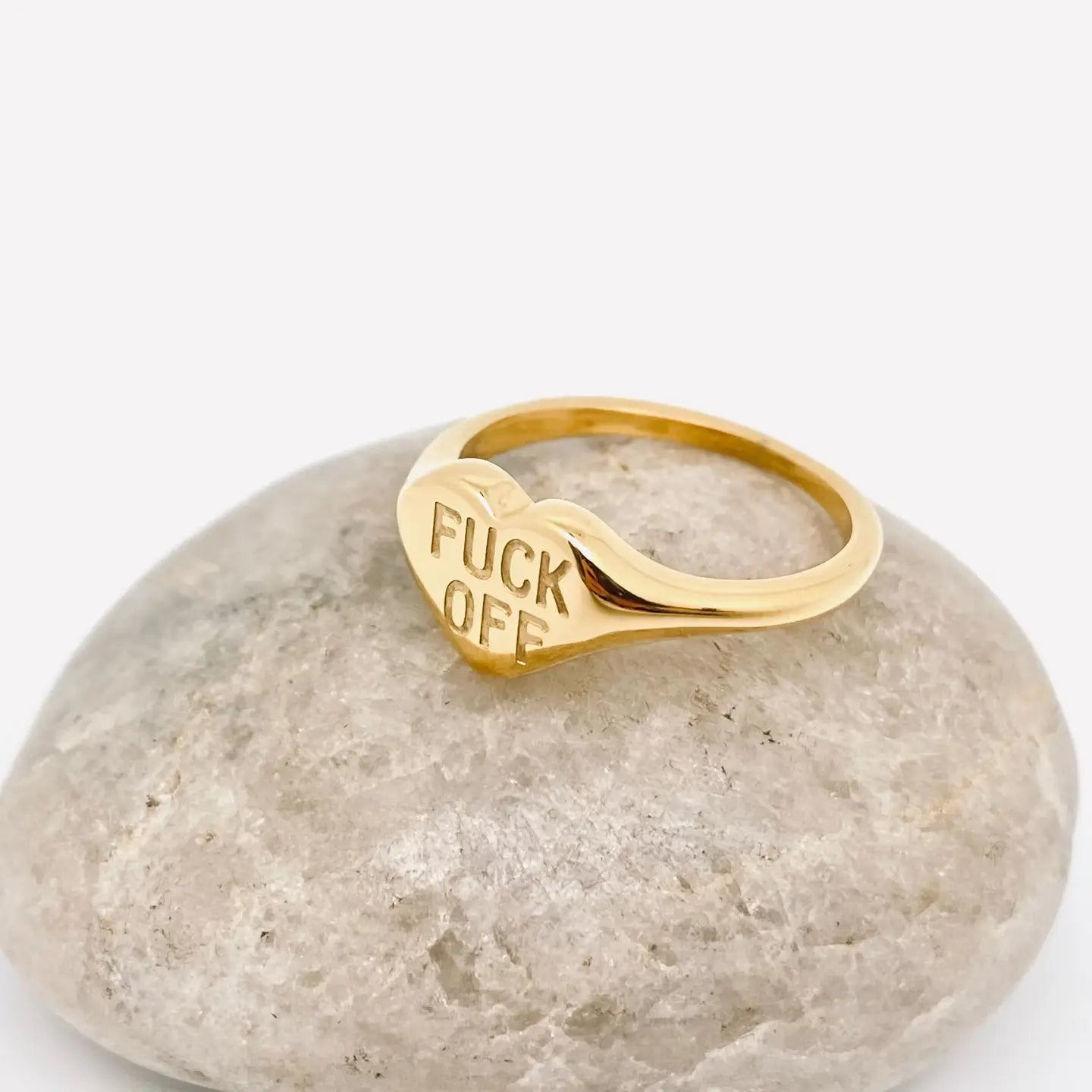 Fu*k Off Heart Ring