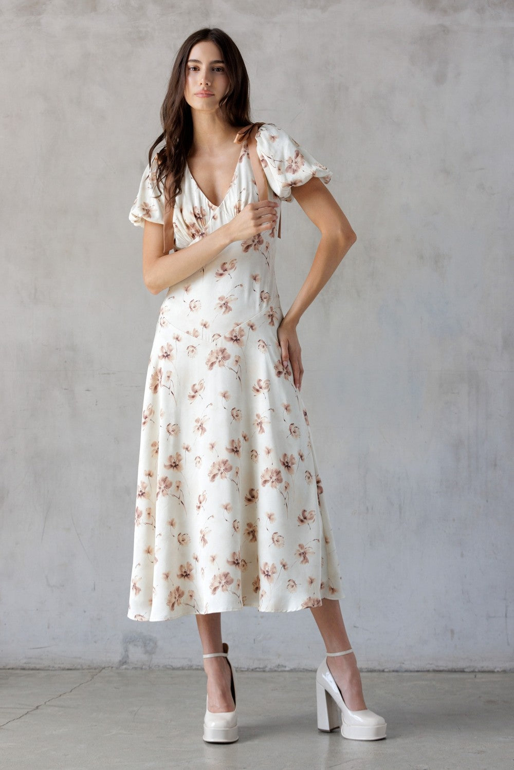 Bow In Bloom Midi Dress