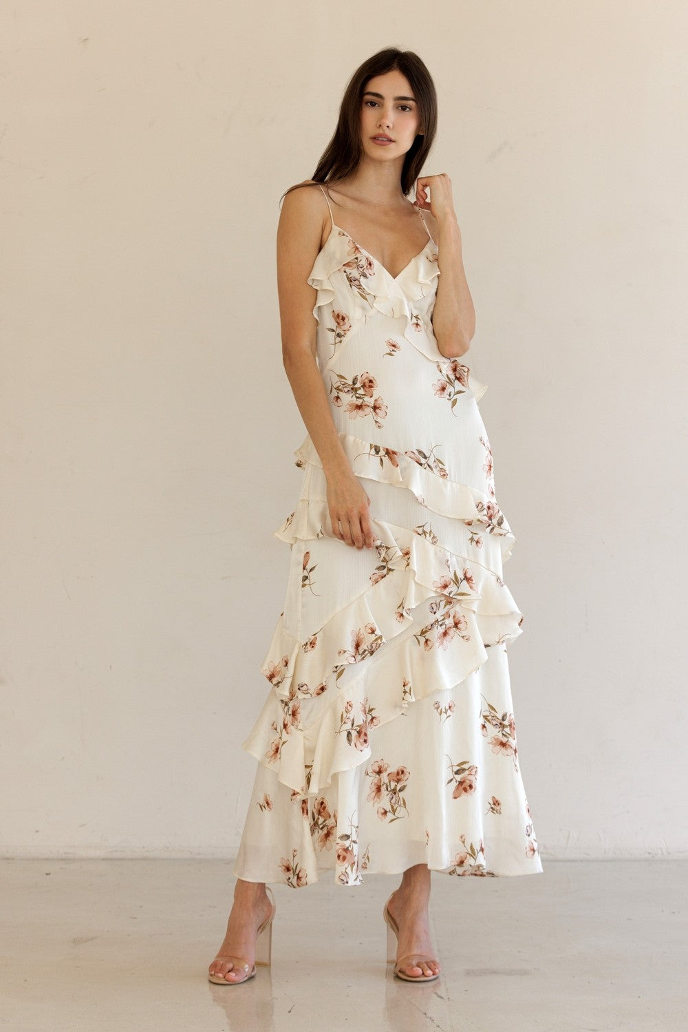 Blush Meadow Ruffle Dress