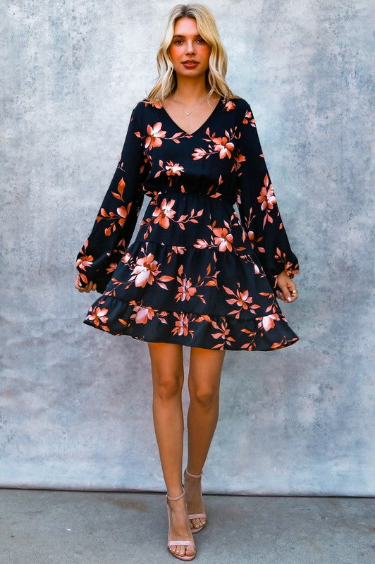 Brynn Bubble Long Sleeve Dress