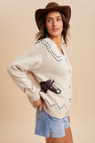 Chunky Knitted Horse Cardigan