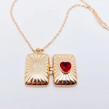Openable Heart Box Necklace