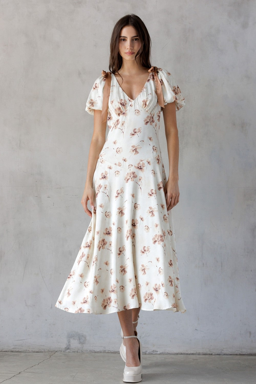 Bow In Bloom Midi Dress