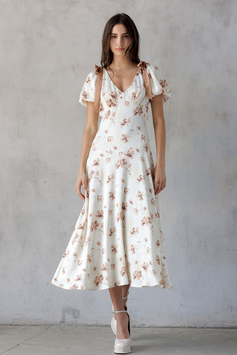Bow In Bloom Midi Dress