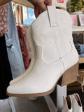 Millie Embroidered Boots (White)
