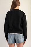 Sugar Stitch Cardigan (black)