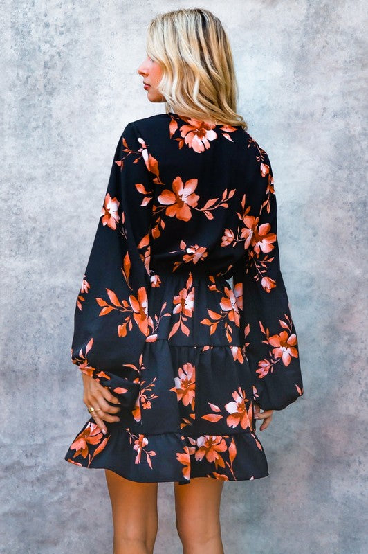 Brynn Bubble Long Sleeve Dress