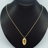 Abstract Face 18k Plated Necklace