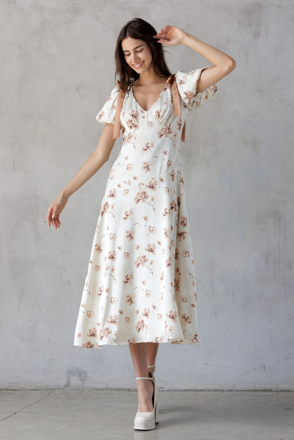 Bow In Bloom Midi Dress