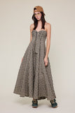 Gingham Girl Open Back Maxi Dress