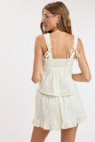 Ruffle Lace Top & Mini Skort Set
