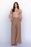 Autumn Sweetheart Top (Pink Floral)