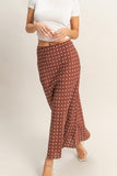 Timeless Muse Polka Dot Skirt (Chestnut)