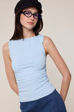 Selena Boat Neck Top (Baby Blue)