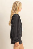 Hoodie and Skort Set (Black)