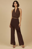 Ellie Halter Top Lace Pants Set