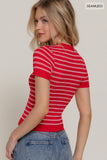 My Time Stripe Top (Red)