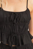 Tiered Tank & Palazzo Set (Black)