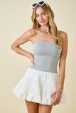 Layla Strapless Ruffle Romper