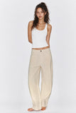 Barrel Leg Denim Jeans (Stone)