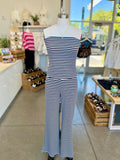 Stripe Tube Top & Pants Set