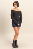 Shoulder Season Sweater (Black)