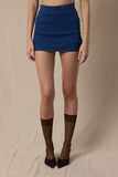 Dana Denim Mini Skort (Dark Denim)