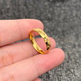Inlaid Stars 18K Gold Plated Stainless Steel Ring